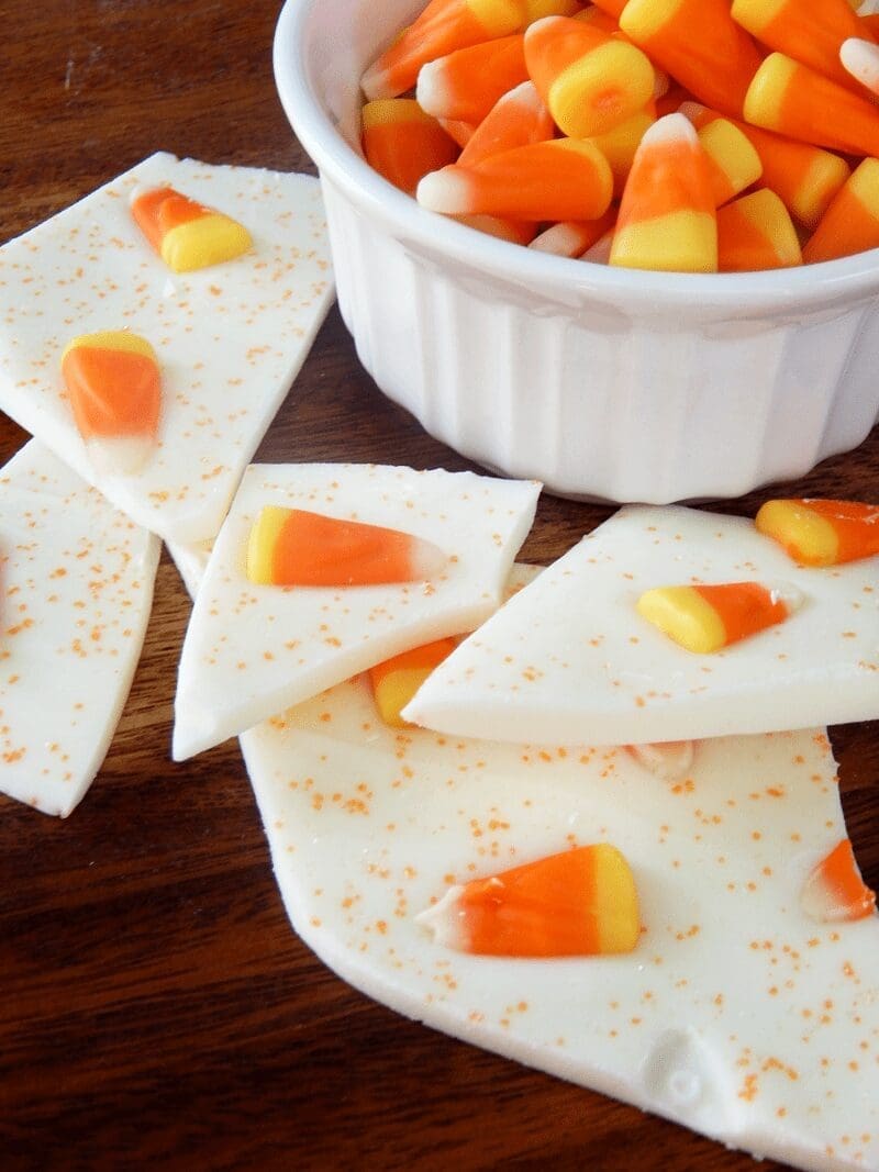 Candy Cane Recipe: Candy Corn Bark